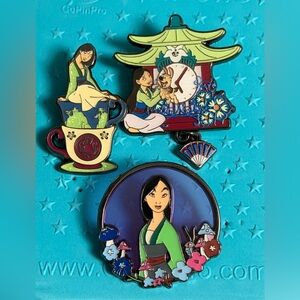 Disney Mulan Enamel Pin Set
